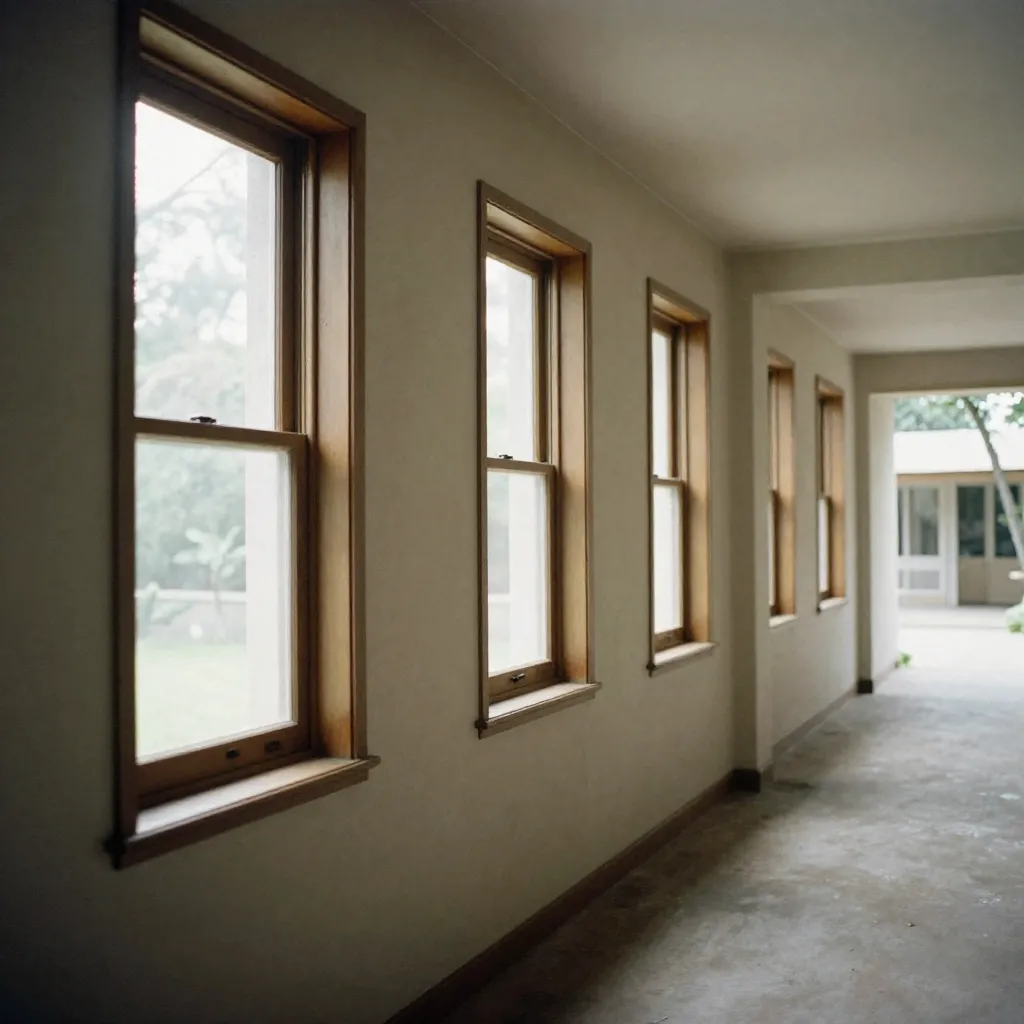 Room layout demonstrating cross-ventilation with multiple windows